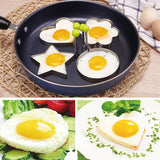 4Pcs/set Stainless Steel Omelette Egg Molds