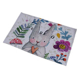 New Cute Cartoon Rabbit Bathroom Set Carpet