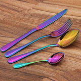 Beautiful Stainless Steel Flatware(4 COLORS CHOICE)