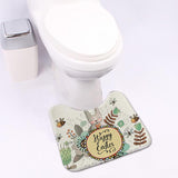 New Cute Cartoon Rabbit Bathroom Set Carpet