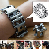 29-in-1 Stainless Steel Multi-Functional Tools Bracelet