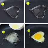 4Pcs/set Stainless Steel Omelette Egg Molds