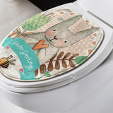 New Cute Cartoon Rabbit Bathroom Set Carpet