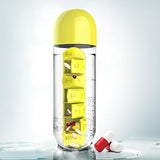 Water Bottle Daily Pill Box