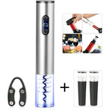 Battery Powered Electric Wine Bottle Opener with Foil Cutter