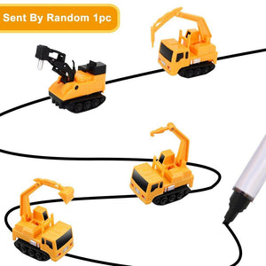 Inductive Truck Toy Follow Drawn Black Line For Kids 1pc(Sent by Random)