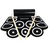 Electronic Roll Up MIDI Drum Kit with Built in Speakers